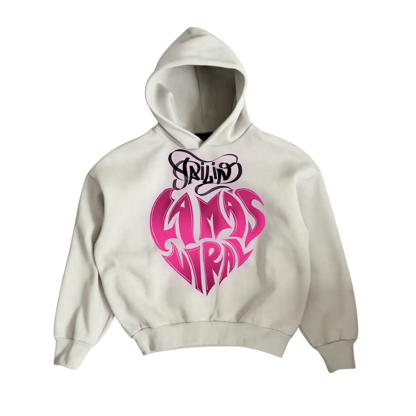 Heart Hoodie (White)